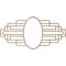 Ekena Millwork Elizabeth Wood Fretwork Pierced Medallion, 30"W x 15"H x 8 1/4"IW x 14 1/4"IH x 1/4"T, Red Oak CMWP30X15X0250EBRO - alternate 4